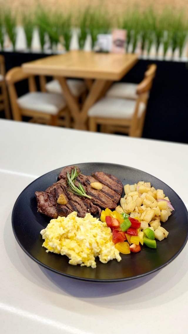 Steak and Eggs.